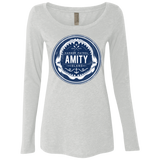 T-Shirts Heather White / Small Amity nemons Women's Triblend Long Sleeve Shirt