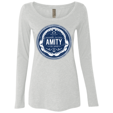 T-Shirts Heather White / Small Amity nemons Women's Triblend Long Sleeve Shirt