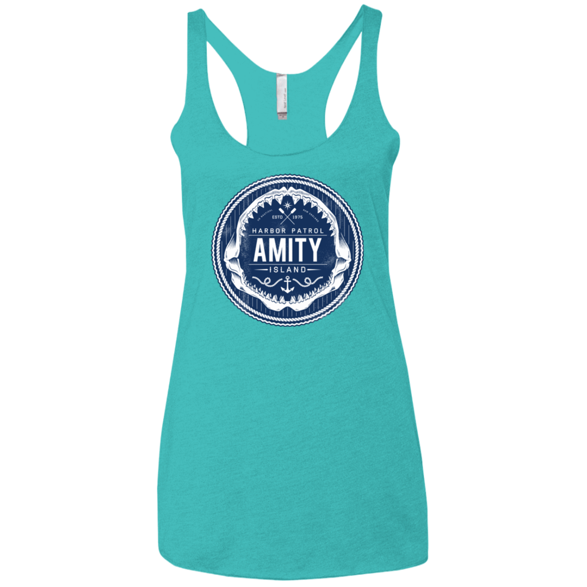 T-Shirts Tahiti Blue / X-Small Amity nemons Women's Triblend Racerback Tank