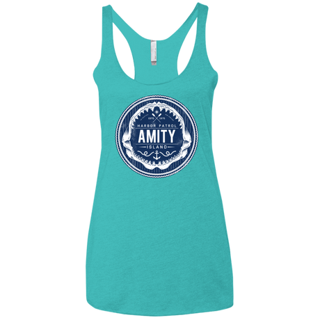 T-Shirts Tahiti Blue / X-Small Amity nemons Women's Triblend Racerback Tank