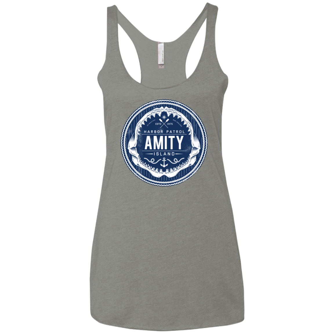 T-Shirts Venetian Grey / X-Small Amity nemons Women's Triblend Racerback Tank