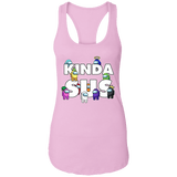 T-Shirts Lilac / X-Small Among us Kinda Sus Ladies Ideal Racerback Tank