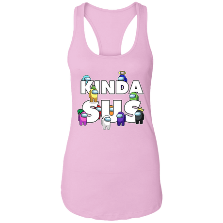 T-Shirts Lilac / X-Small Among us Kinda Sus Ladies Ideal Racerback Tank