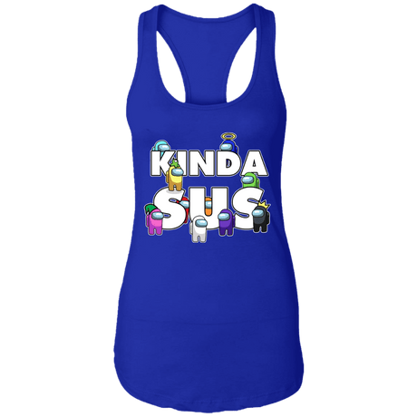 T-Shirts Royal / X-Small Among us Kinda Sus Ladies Ideal Racerback Tank
