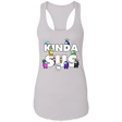 T-Shirts White / X-Small Among us Kinda Sus Ladies Ideal Racerback Tank