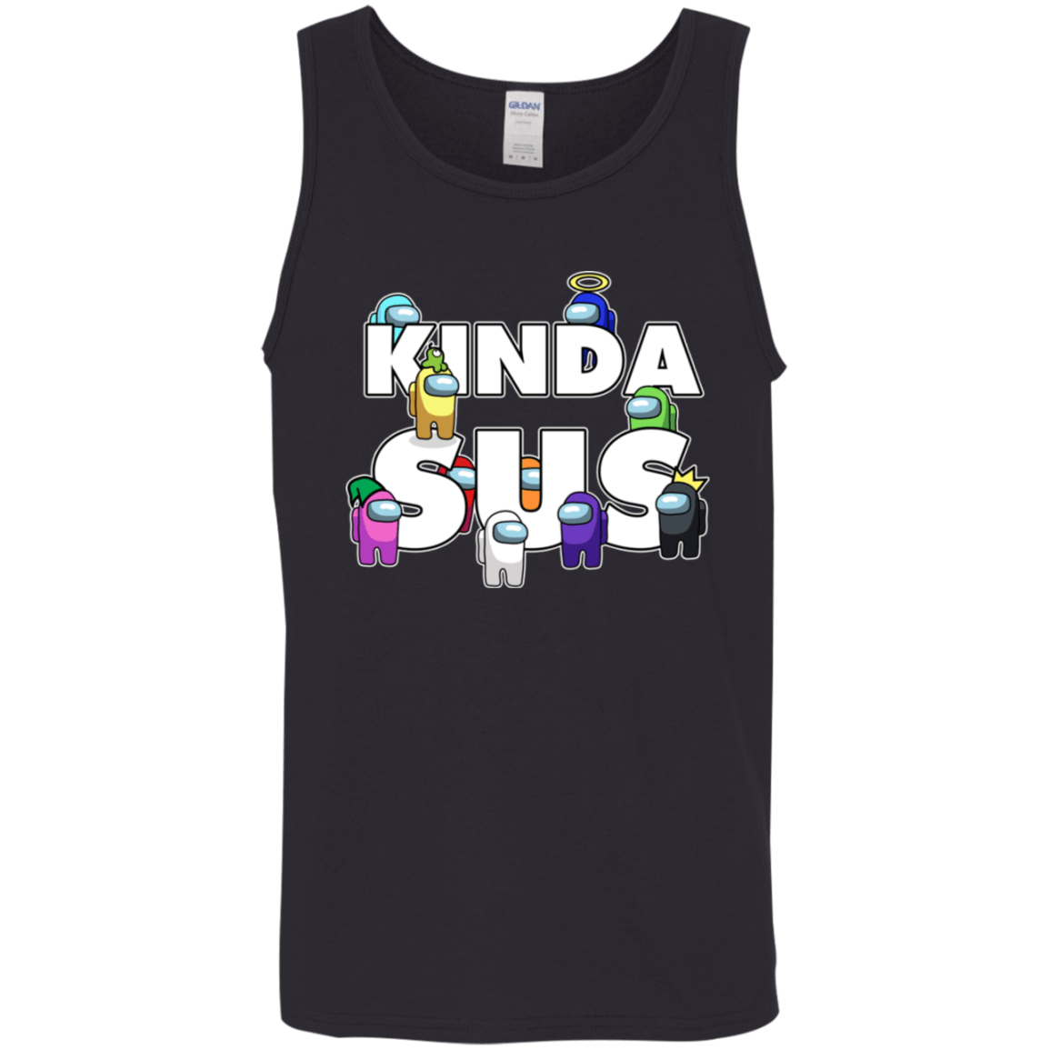 T-Shirts Black / S Among us Kinda Sus Men's Tank Top