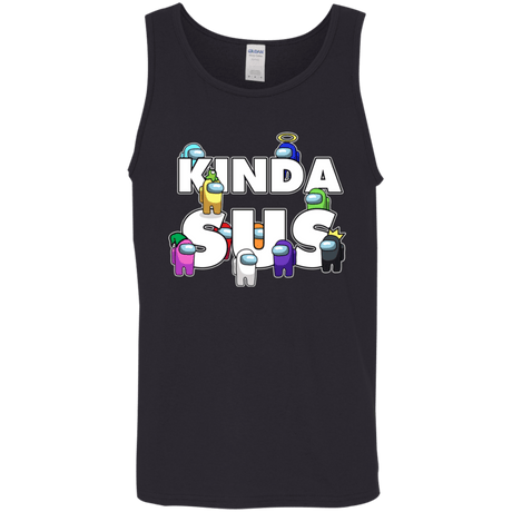 T-Shirts Black / S Among us Kinda Sus Men's Tank Top