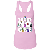 T-Shirts Lilac / X-Small Among Us Trust No One Ladies Ideal Racerback Tank