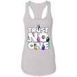 T-Shirts White / X-Small Among Us Trust No One Ladies Ideal Racerback Tank