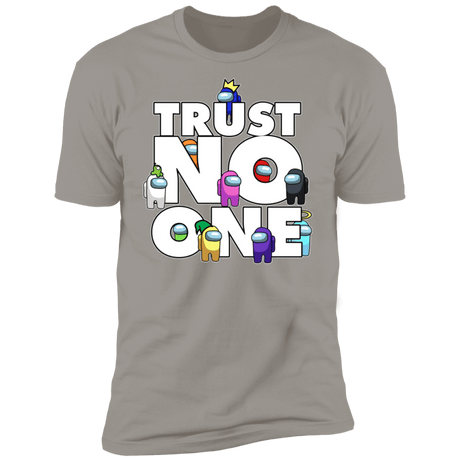 T-Shirts Light Grey / S Among Us Trust No One Men's Premium T-Shirt