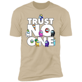 T-Shirts Sand / S Among Us Trust No One Men's Premium T-Shirt