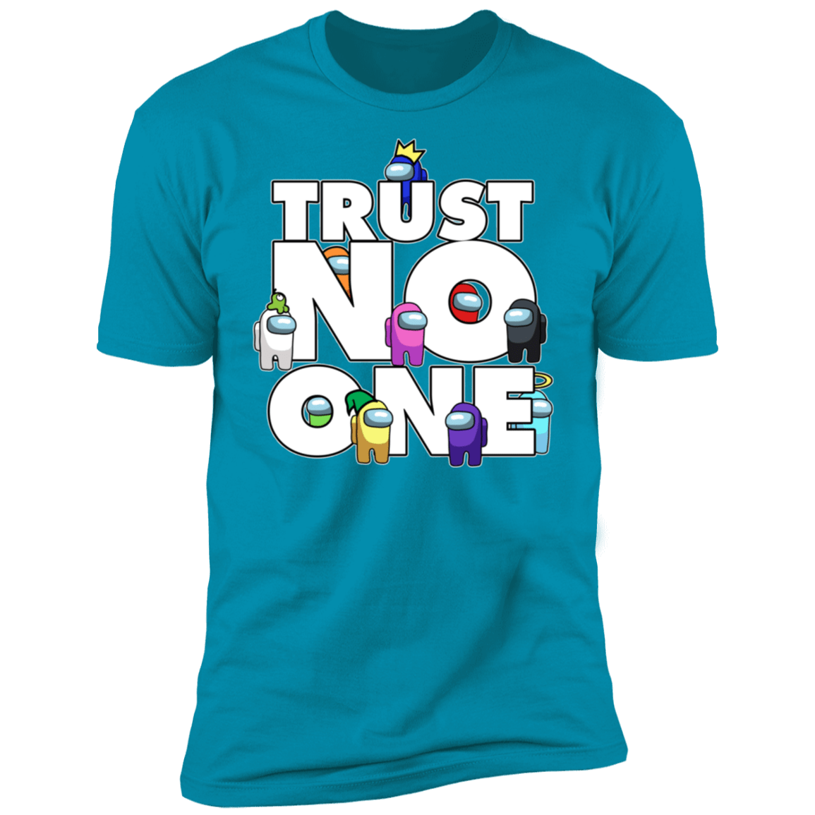 T-Shirts Turquoise / S Among Us Trust No One Men's Premium T-Shirt
