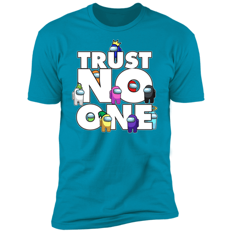 T-Shirts Turquoise / S Among Us Trust No One Men's Premium T-Shirt