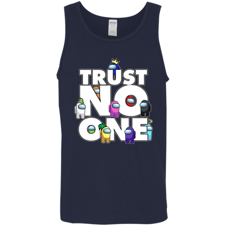 T-Shirts Navy / S Among Us Trust No One Men's Tank Top