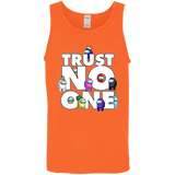T-Shirts Orange / S Among Us Trust No One Men's Tank Top