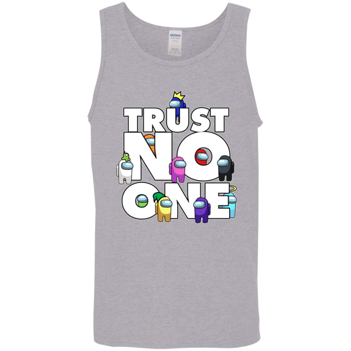 T-Shirts Sport Grey / S Among Us Trust No One Men's Tank Top