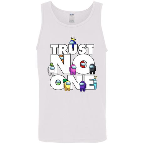 T-Shirts White / S Among Us Trust No One Men's Tank Top