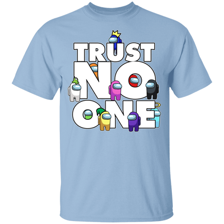 T-Shirts Light Blue / YXS Among Us Trust No One Youth T-Shirt