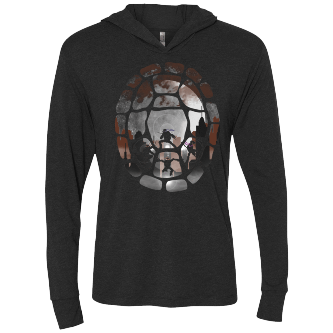 T-Shirts Vintage Black / X-Small Amphibian Heroes Triblend Long Sleeve Hoodie Tee