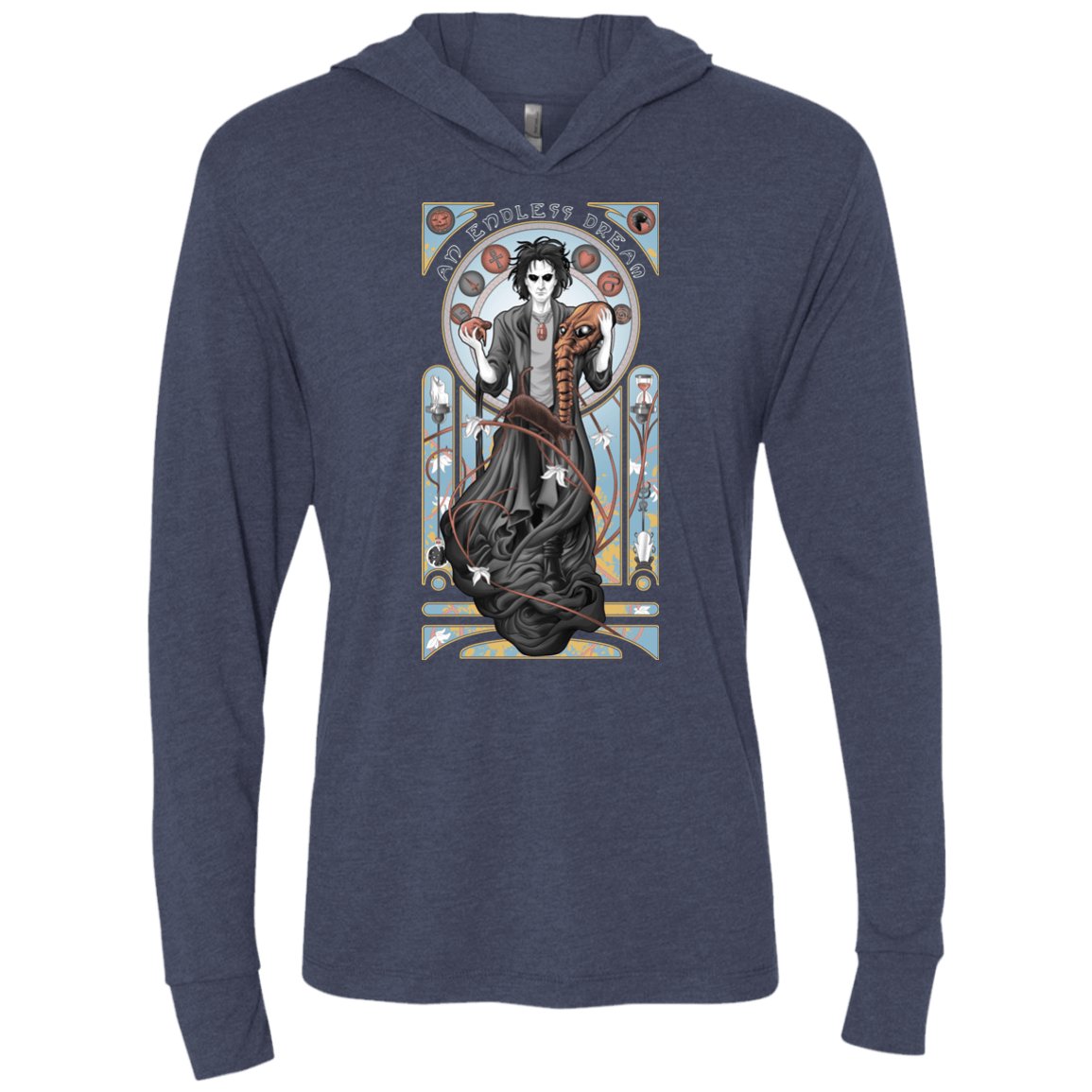 T-Shirts Vintage Navy / X-Small An Endless Dream Triblend Long Sleeve Hoodie Tee