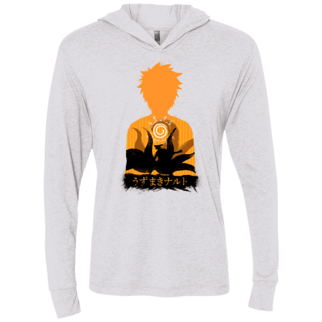 T-Shirts Heather White / X-Small An inner battle Triblend Long Sleeve Hoodie Tee