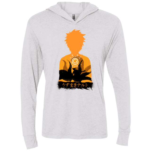 T-Shirts Heather White / X-Small An inner battle Triblend Long Sleeve Hoodie Tee