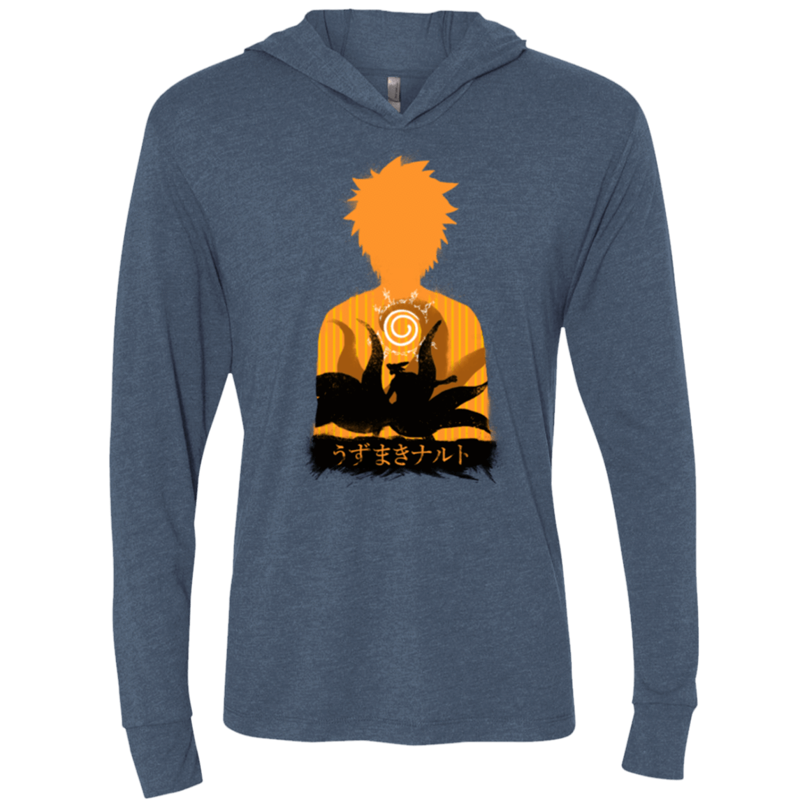 T-Shirts Indigo / X-Small An inner battle Triblend Long Sleeve Hoodie Tee