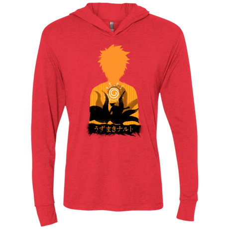 T-Shirts Vintage Red / X-Small An inner battle Triblend Long Sleeve Hoodie Tee