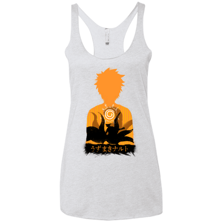 T-Shirts Heather White / X-Small An inner battle Women's Triblend Racerback Tank