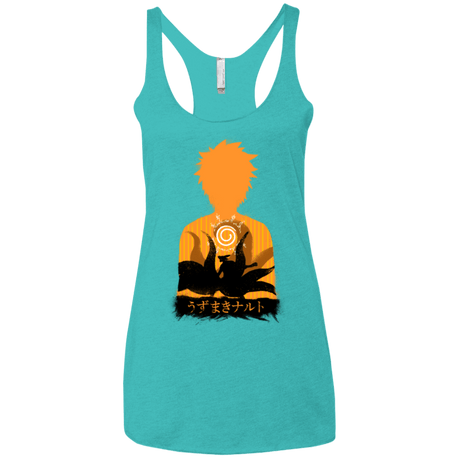 T-Shirts Tahiti Blue / X-Small An inner battle Women's Triblend Racerback Tank
