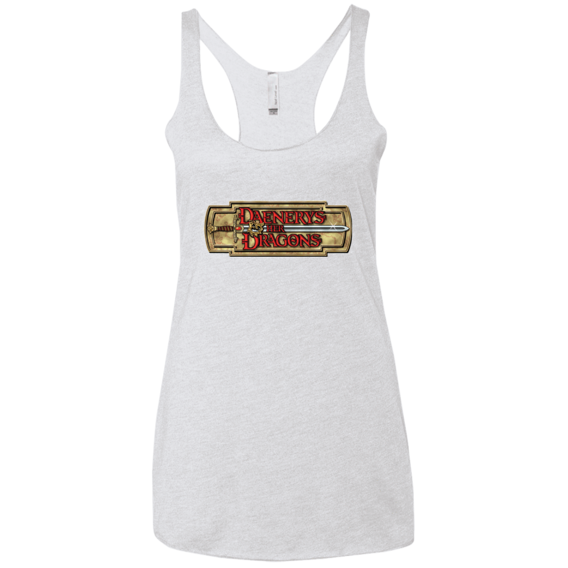 T-Shirts Heather White / X-Small An RPG of Thrones Women's Triblend Racerback Tank