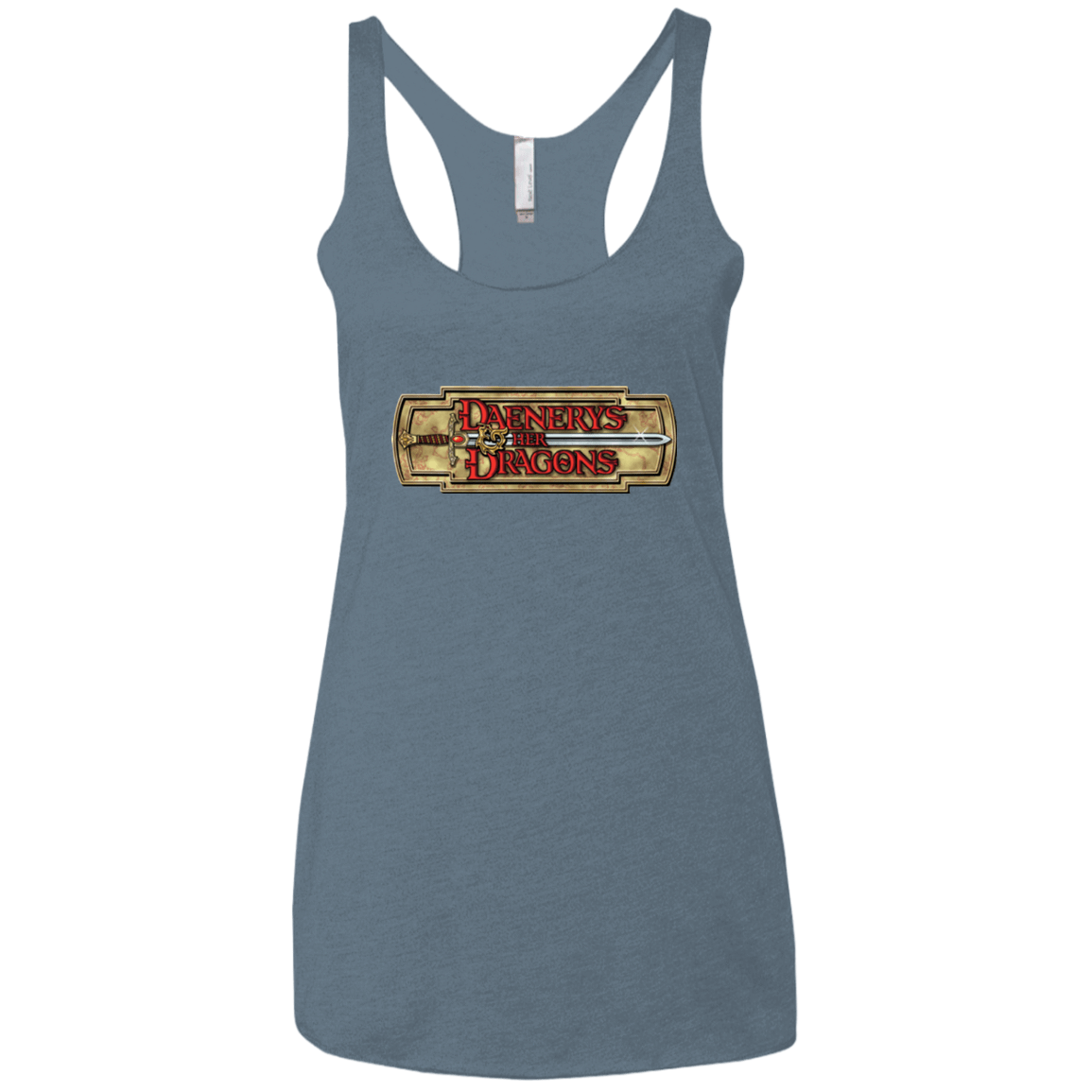 T-Shirts Indigo / X-Small An RPG of Thrones Women's Triblend Racerback Tank
