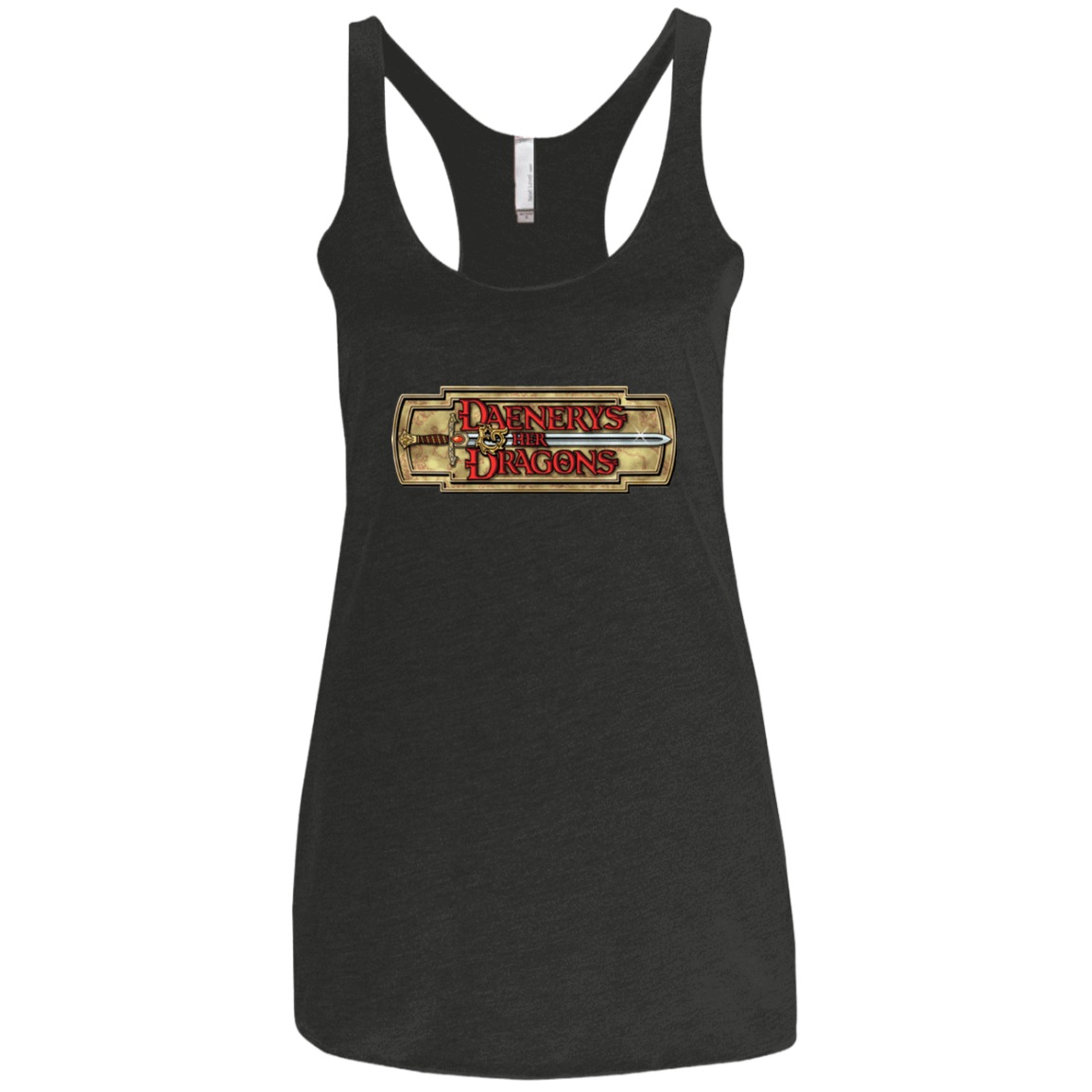 T-Shirts Vintage Black / X-Small An RPG of Thrones Women's Triblend Racerback Tank