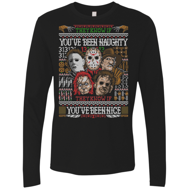 T-Shirts Black / Small An Ugly Slasher Sweater Men's Premium Long Sleeve
