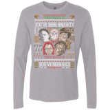 T-Shirts Heather Grey / Small An Ugly Slasher Sweater Men's Premium Long Sleeve