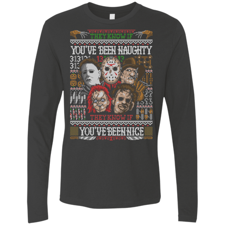 T-Shirts Heavy Metal / Small An Ugly Slasher Sweater Men's Premium Long Sleeve