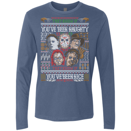 T-Shirts Indigo / Small An Ugly Slasher Sweater Men's Premium Long Sleeve