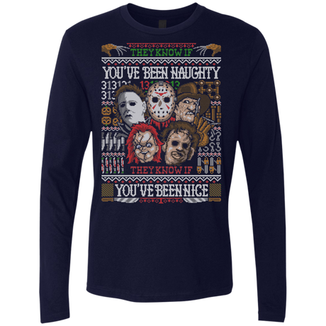 T-Shirts Midnight Navy / Small An Ugly Slasher Sweater Men's Premium Long Sleeve