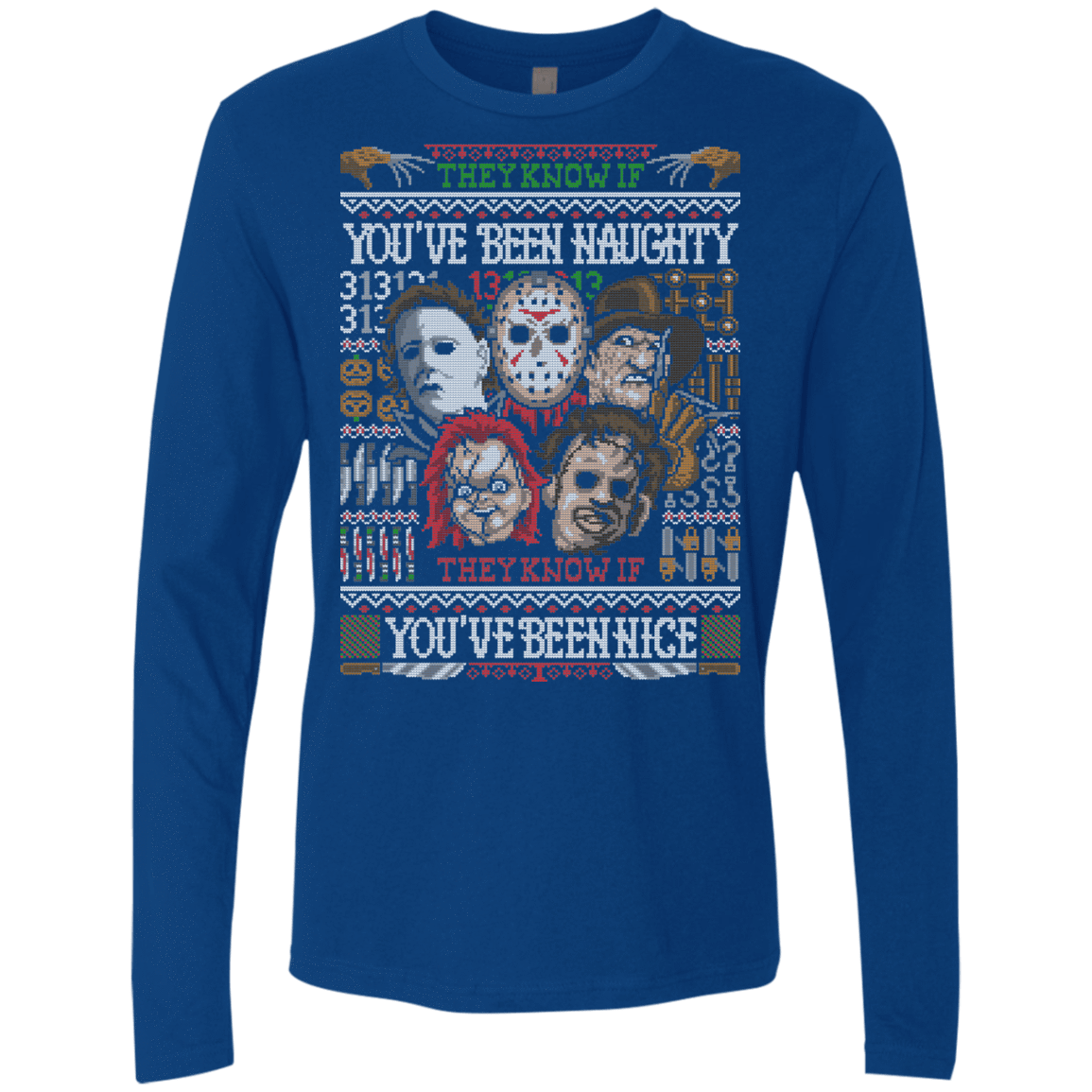 T-Shirts Royal / Small An Ugly Slasher Sweater Men's Premium Long Sleeve