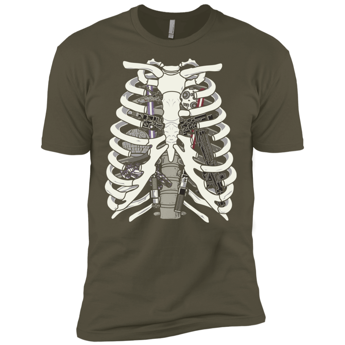 T-Shirts Military Green / X-Small Anatomy of a Galaxy Far Away Men's Premium T-Shirt