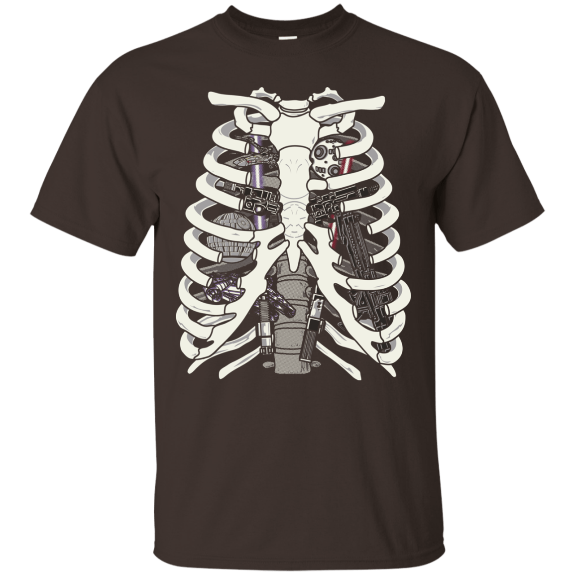 T-Shirts Dark Chocolate / Small Anatomy of a Galaxy Far Away T-Shirt