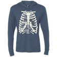 T-Shirts Indigo / X-Small Anatomy of a Galaxy Far Away Triblend Long Sleeve Hoodie Tee