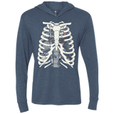 T-Shirts Indigo / X-Small Anatomy of a Galaxy Far Away Triblend Long Sleeve Hoodie Tee