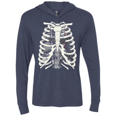 T-Shirts Vintage Navy / X-Small Anatomy of a Galaxy Far Away Triblend Long Sleeve Hoodie Tee