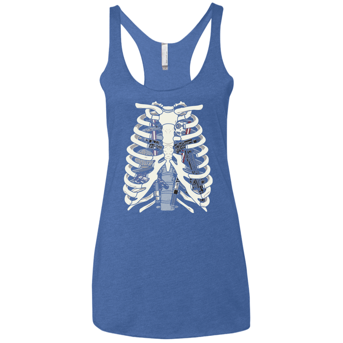 T-Shirts Vintage Royal / X-Small Anatomy of a Galaxy Far Away Women's Triblend Racerback Tank