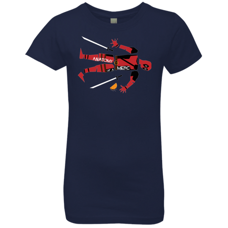 T-Shirts Midnight Navy / YXS Anatomy of A Merc Girls Premium T-Shirt