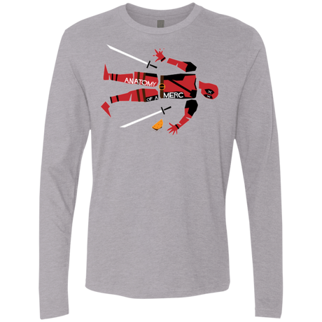 T-Shirts Heather Grey / Small Anatomy of A Merc Men's Premium Long Sleeve