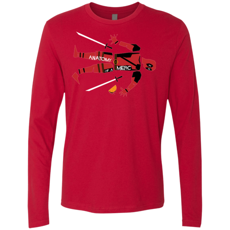 T-Shirts Red / Small Anatomy of A Merc Men's Premium Long Sleeve