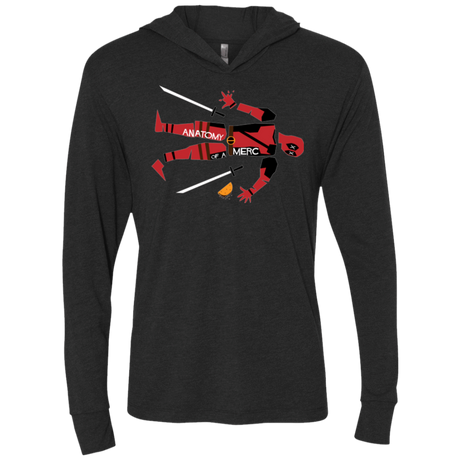 T-Shirts Vintage Black / X-Small Anatomy of A Merc Triblend Long Sleeve Hoodie Tee