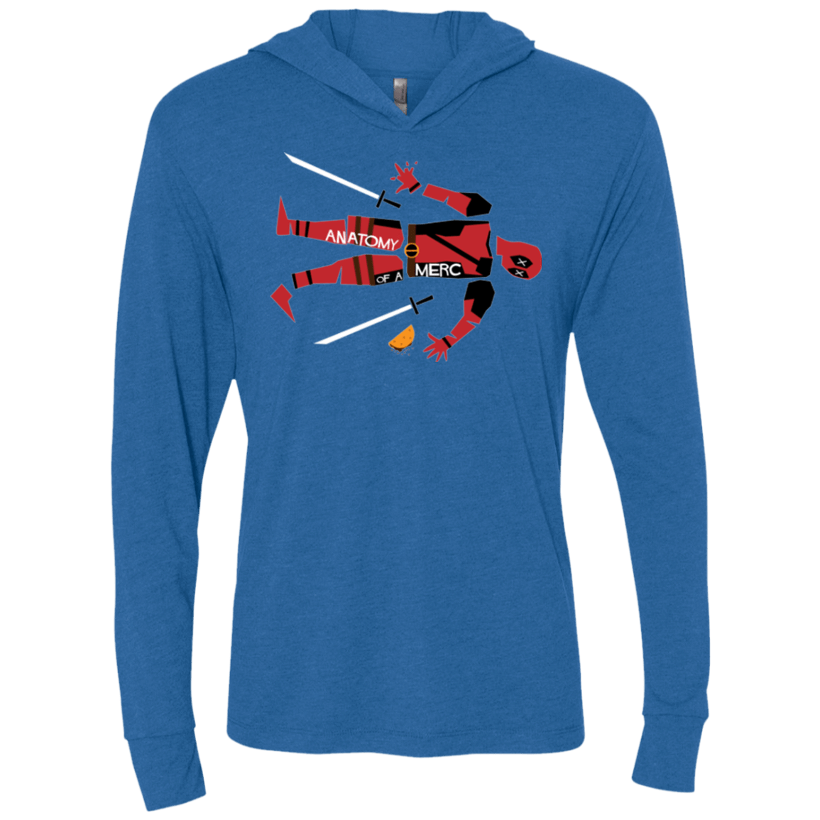 T-Shirts Vintage Royal / X-Small Anatomy of A Merc Triblend Long Sleeve Hoodie Tee